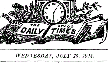 Otago Daily Times, 15 July, 1914